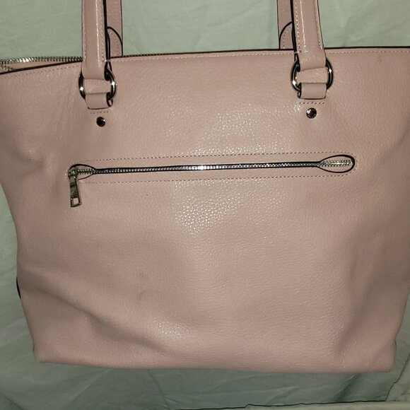 Coach Pink Pebbled Leather Bay Tote - Picture 2 of 13